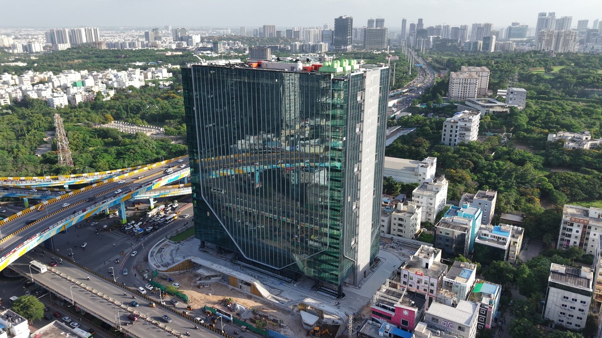 Vishwa Tech Park, Hyderabad — facade by Sun Glazing