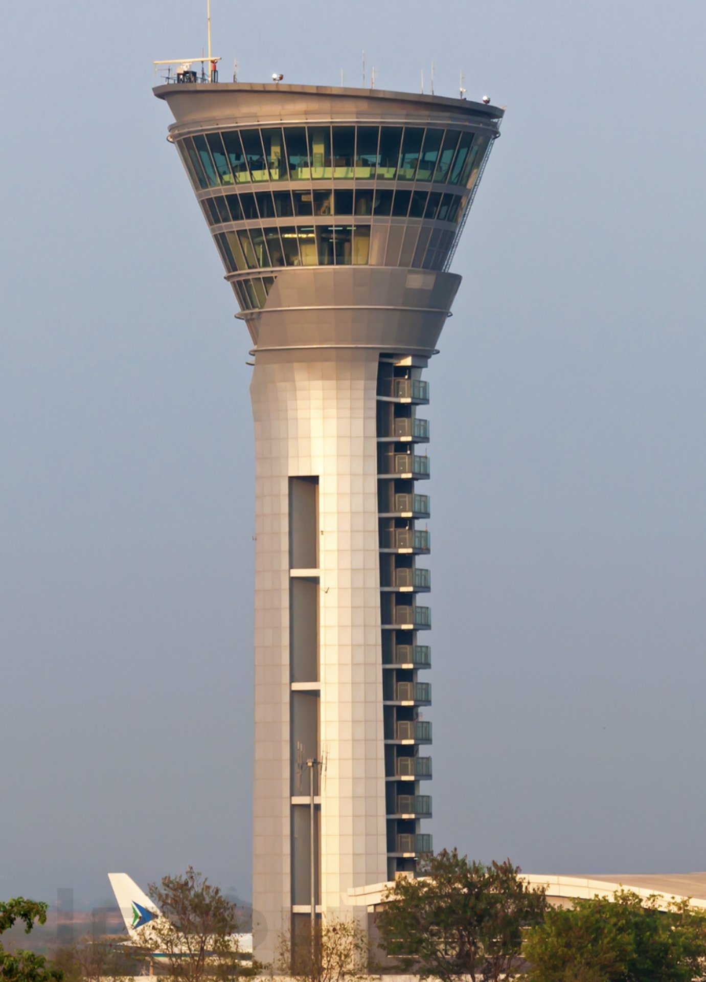 RGI Airport & ATC Tower — Sun Glazing facade detail